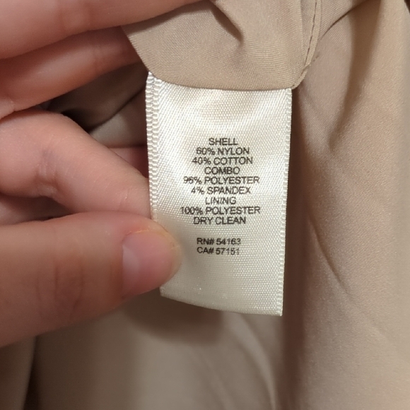 Eliza J nude white lace long bell sleeve fit and flare a line mini dress - Picture 5 of 6